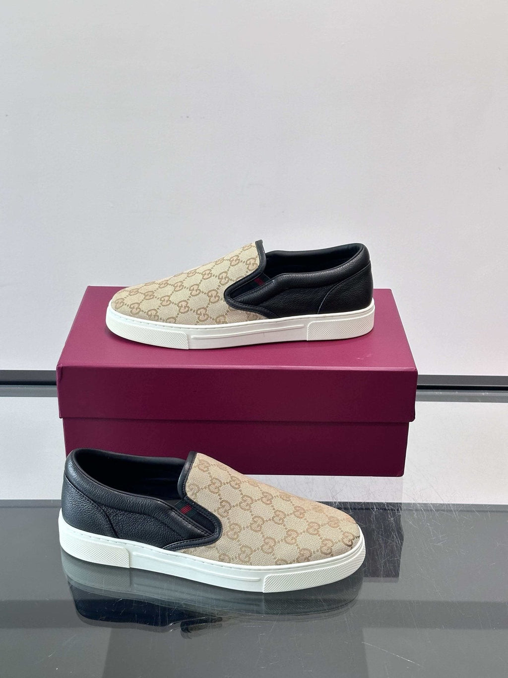 Gucci Men's Patterned Slip-On Shoes